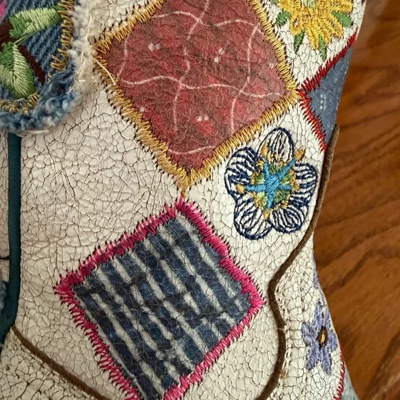 Old Gringo Embroidered Patchwork Western Boots - Picture 4 of 7